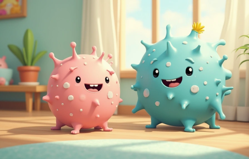 Мікроб Липун і Грибок Пилюка